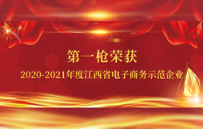 第一槍榮獲“2020-2021年度江西省電子商務(wù)示范企業(yè)”稱號